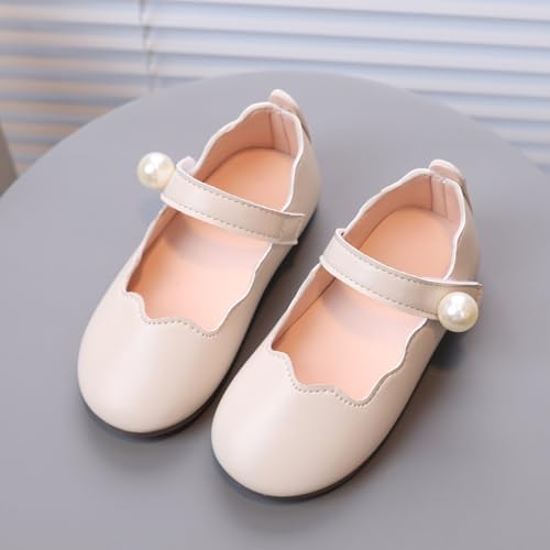 IWIHMIV Toddler Girls Mary Jane Shoes Comfortable Soft Soled Casual Shoes Outdoor Flat Soled Girls Dress Shoes4