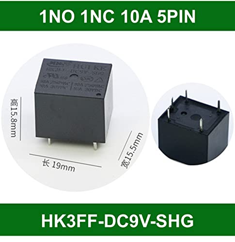 Relé HK3FF-DC9V-SHG de 5 pines y 10A para control de circuitos de automoción 2