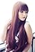Prettyland C865 - langhaar Perücke Braun 75cm lang glatt viel Volumen gerader Pony wig