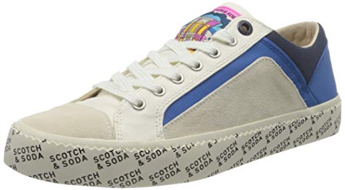SCOTCH & SODA FOOTWEAR Menton, Zapatillas para Hombre, Blanco (Off White S20), 44 EU