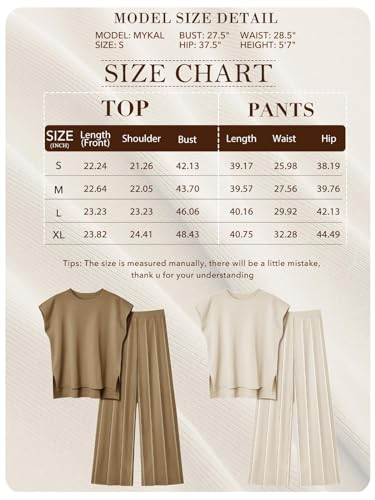 Traje de verano mujer de punto de dos piezas para estar cómoda y fresca en casa 6