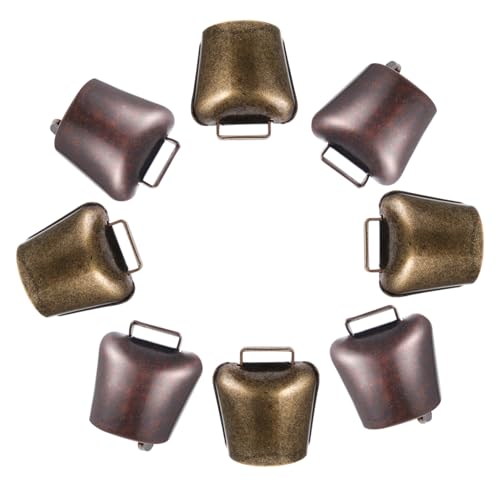 Levemolo Loud Far-Range Grazing Bells 16 Pcs Purple Decorative Bells for Farming Animal Alert