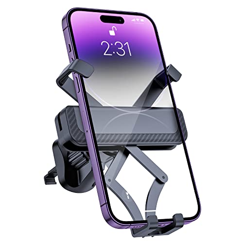 Ossky Soporte para teléfono de coche,puerta de teléfono coche gravedad rejilla Aeration,soporte de teléfono compatible para smartphone iPhone/Samsung/Huawei etc Cover