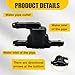 YoRise 2PCS Car Windshield Wiper Washer Check Valve, 3 Port Car Front Windshield Washer Nozzles Replaces OEM#85321-28020, Automotive Spray Jet Repair Accessories for SUV, Truck (Black)