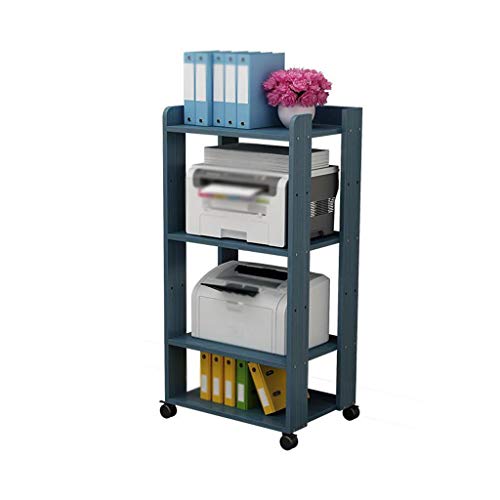 ELUKHT Soporte para impresora de 4 capas, soporte para impresora móvil, para oficina, sala de estar, soporte de escáner, 50 x 40 x 105 cm, para el hogar, la oficina