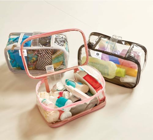 1 Organizador Necessaire Multiuso Higinizáveis Plástico Resistente TAM PP - Bubag!