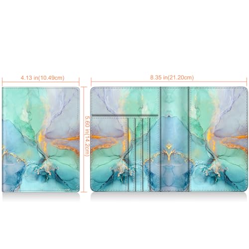 Image of FINTIE Passport Holder, Slim Travel Wallet RFID Blocking Card Case Cover Passport Cover Protector Essentials with Credit Card Slots for Women /Men | Slim