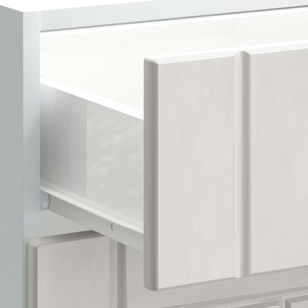 Refined Mueble bajo de Cocina Lucca Blanca de Alto Brillo 60x46x81.5cm