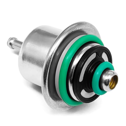 Car Fuel Injection Pressure Regulator Bronze Hue with Metal Ring Compatible for Jeep Wrangler 1991 1992 1993 1994 1995 OEM#12460604