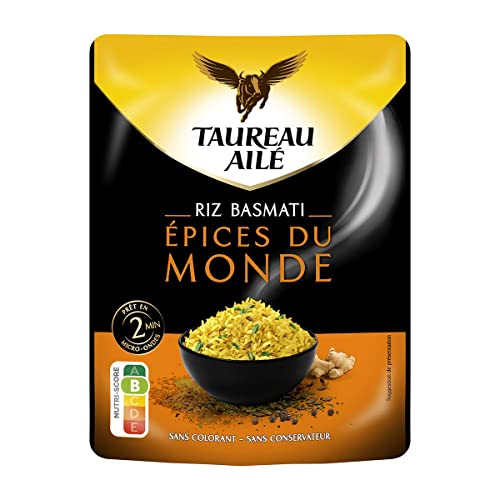 3 piezas *** alas de toro arroz basmati, especias del mundo, listo en 2 minutos, 250 g