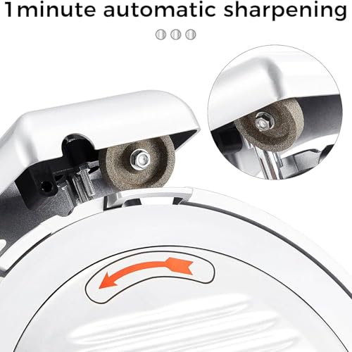 Cortadora automática de carne congelada 550W, acero inox 12 pulg. miniatura 4