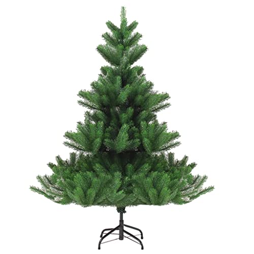 vidaXL Nordmann Fir Artificial Christmas Tree, Green, Lifelike PE Material, with Adjustable Branches, Steel Stand Included - 150 cm Height, Tree Diameter of 120 cm - Perfect for Indoor Christmas D...