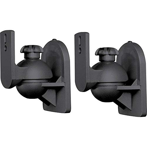 SPEAKA PROFESSIONAL Support Mural denceinte SP-5369944 inclinable + pivotant Noir 1 Paire(s) Cover