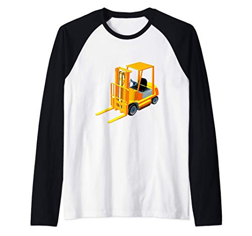 Equipo de almacén de carretillas elevadoras Camiseta Manga Raglan