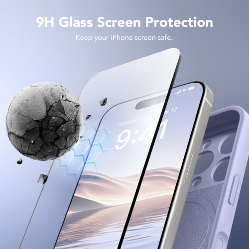 Image of Magnetic for iPhone 16 Pro Max Case Silicone Lilac