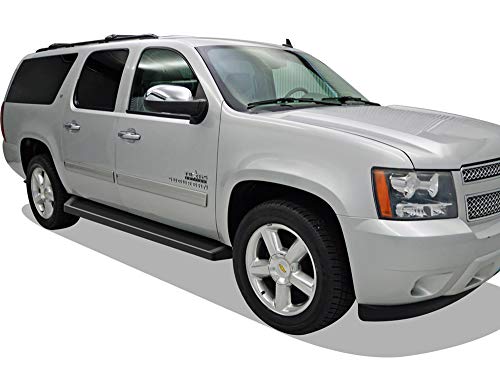 Estribos negros APS Premium 6in para Chevy Suburban miniatura 6