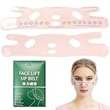 V-LINIE DOPPELKINN ENTFERNER, GESICHTSMASKE WIEDERVERWENDBARE FACE WRAP KINN MASKE, GESICHTSSTRAFFUNGSBAND, ATMUNGSAKTIVE V-LINE GESICHTSMASKE, V-FÖRMIGER GESICHTS-SCHLANKHEITSGURT