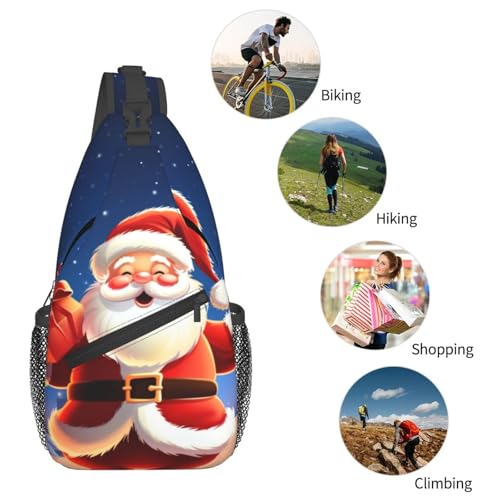 Bolso Cruzado Navideño de Santa Claus para Hombre y Mujer miniatura 6