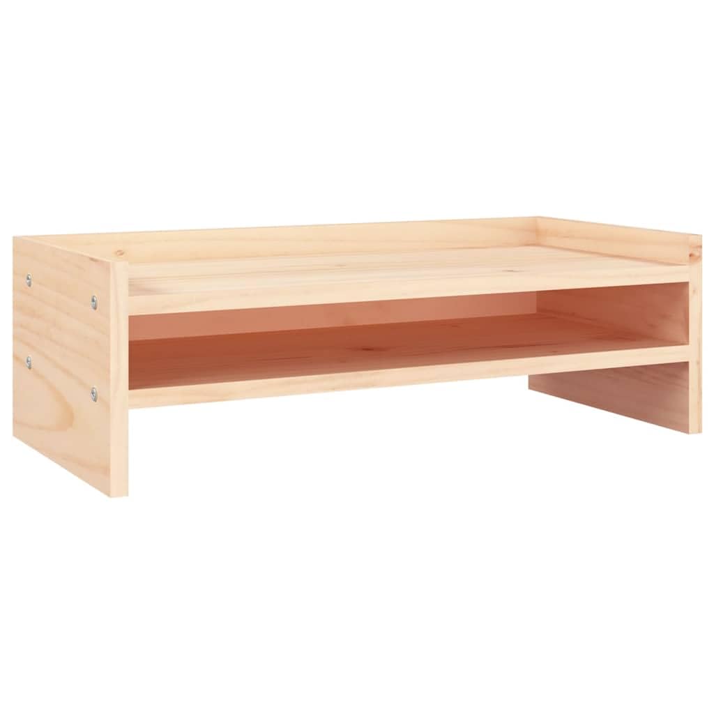 Soporte para monitor de madera de pino, 50 x 24 x 16 cm