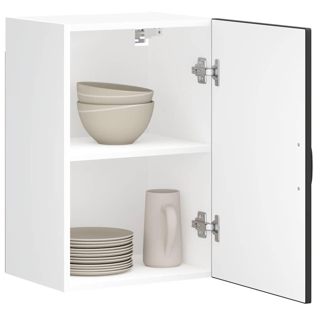 vidaXL Küchen-Hängeschrank Lucca Schwarz Holzwerkstoff, Wandschrank Küche, Wandschrank, Oberschrank, Küchenschrank, Hängeschrank, Oberschrank Küche