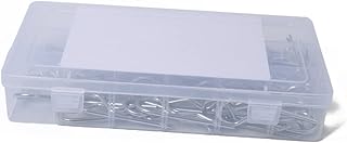 SUPVOX R Shape Cotter Pin 1 Box Silver Carbon Steel Cotter Pin R Shape Cotter Pin Hairpin R Shape R Shape Cotter Pin Cotter Pin