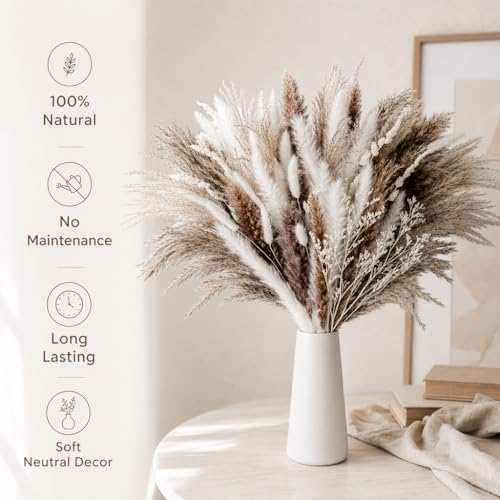 Bouquet de flores secas pampas grass decor 80 piezas miniatura 2