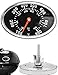 HomeTools.eu® - Thermomètre de cuisson analogique résistant à la température, pour barbecue, fumoir, casserole, four à four, 7,5 cm, ovale, 38 °C - 430 °C