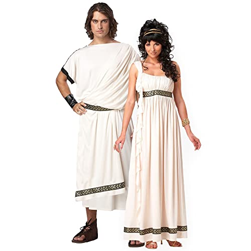 Image of Ulalaza Women's Cosplay Costume Cleopatra Greek Goddess Ancient Roman Warrior Uniform Outfit for Halloween Party
