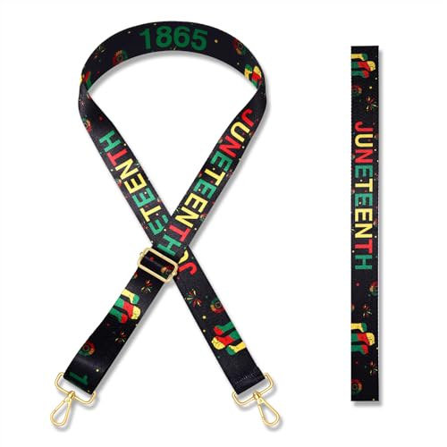 Image of African Purse Strap Replacement Africa Map Fist Juneteenth Crossbody Shoulder Bag Straps African Outfits Gifts