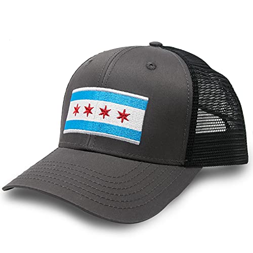 Image of International Tie City Hat for Men and Women, Adjustable Snapback Trucker Baseball Cap with Embroidered Patch