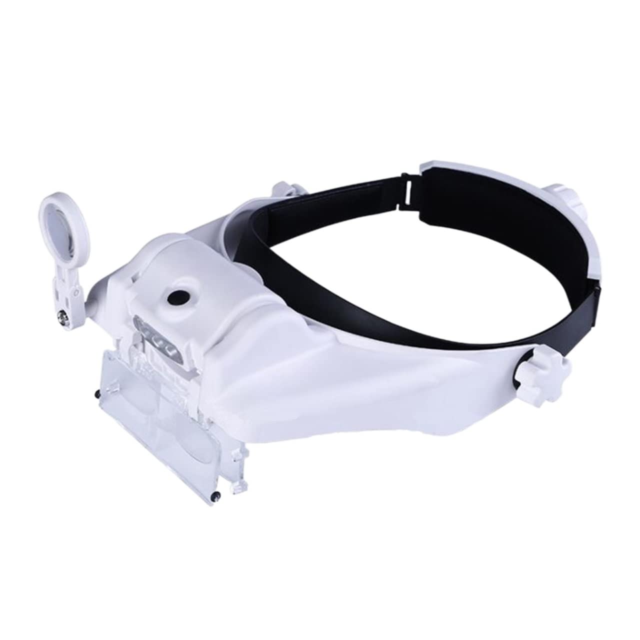 asdchZen Magnifying Glass,Lamp Glasses Headband Helmet Magnifying Glasses Led Lluminated Optical Glasses Len Reading Repair Flexible Gooseneck Arm