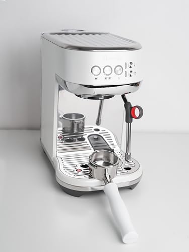 Image of Normcore 54mm Bottomless Portafilter - Bottomless Naked Portafilter - Non-Stick Coating White - Filter Basket Included - Fits Breville Sage Barista Express Machines