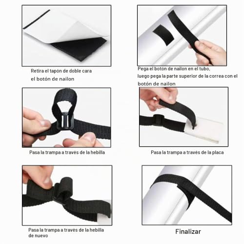 Miniatura 5 de Juego De 8 Correas De Retención Para Alberca Con Hebillas Y Clips, Carrete De Alberca Para Lonas Cubiertas De Alberca