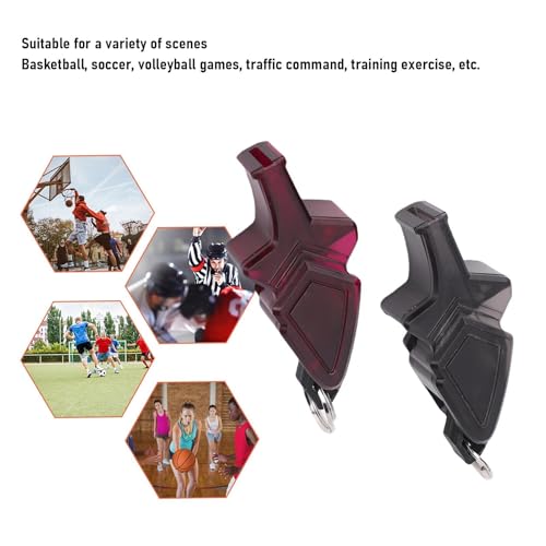 Set de 2 silbatos deportivos con diseño acústico miniatura 4
