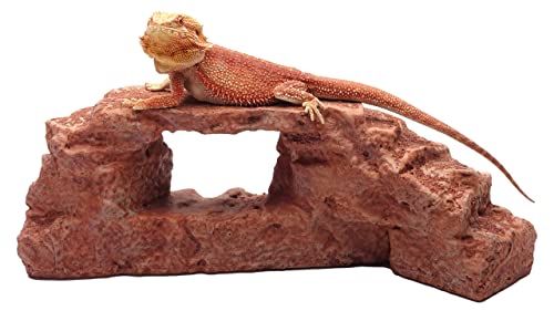 Rock Arch, Reddish Brown, Reptile Habitat Accessory