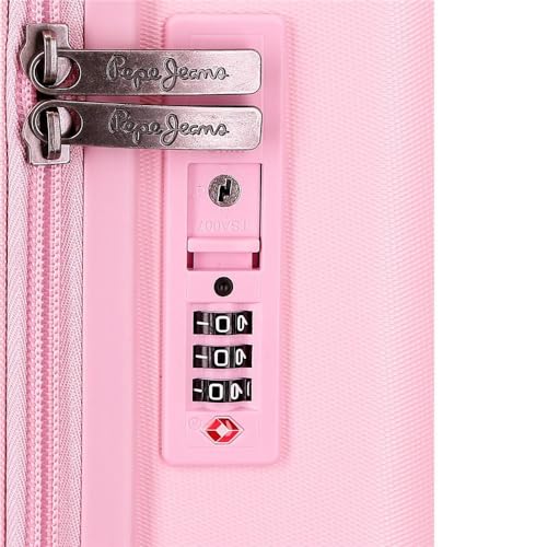Pepe Jeans Para Mujer. 768952C Juego De Maletas Highlight RíGidas 55-70Cm Rosa (Osfa), Casual, Granate, Abs/Policarbonato, Grande, Cabina - 14