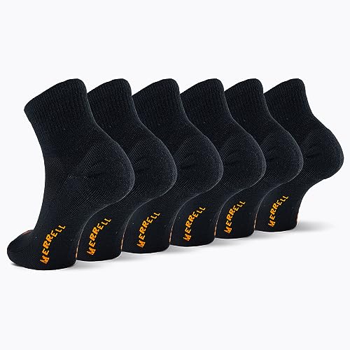 Merrell Men's and Women's Recycled Cushioned Ankle Socks-6 & 12 Pairs-Hiking Arch Support2