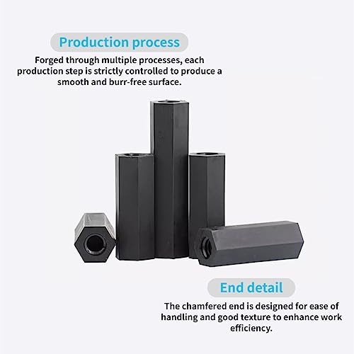 Distanziatore femmina nero da 100 pezzi