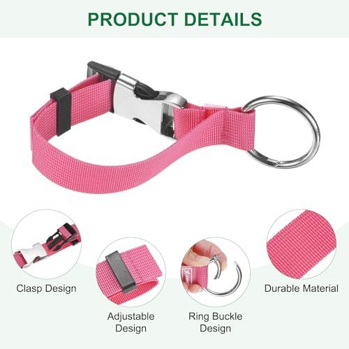Image of M METERXITY 1-Pack Add A Bag Luggage Strap, Adjustable Suitcase Belt for Connecting Luggage /Backpack /Jacket, Carry Strap with Ring Buckle [Red]