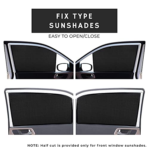 Image of Auto Addict Fix Car Window Sunshades (Side Windows,Non Magnetic) for Maruti Suzuki XL6