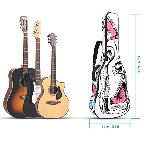 Hondank Housse imperméable pour guitare acoustique avec double bandoulière et poche Motif buldog anglais malade… - Les Beatles, Paul McCartney, John Lennon, RIngo Starr, George Harrison Hondank Housse imperméable pour guitare acoustique avec double bandoulière et poche Motif buldog anglais malade… – Image 6