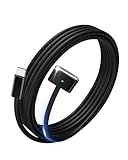 Stouchi USB-C zu Magnet 3 Kabel 2M 140W Schnellladekabel für MacBook Air, kompatibel mit MacBook Pro (16"/14" 2024/2023/2021), Air (15"/13" M4 2025, M3 2024, M2 2023/2022) -Schwarz