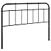 Modway Alessia Modern Farmhouse Metal Queen Headboard in Black