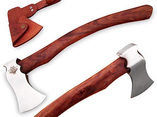 TNZ-613 High Carbon Axe 18 Long Hunting Camping Axe High Carbon Hatchet Viking