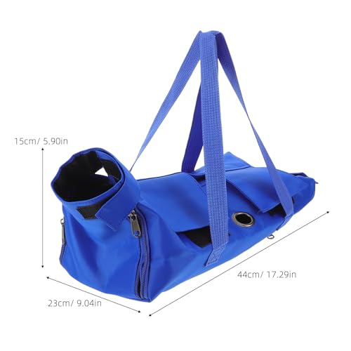 Bolsa de nylon azul para gatos IMIKEYA con diseño antiarañazos y estructura plegable 3