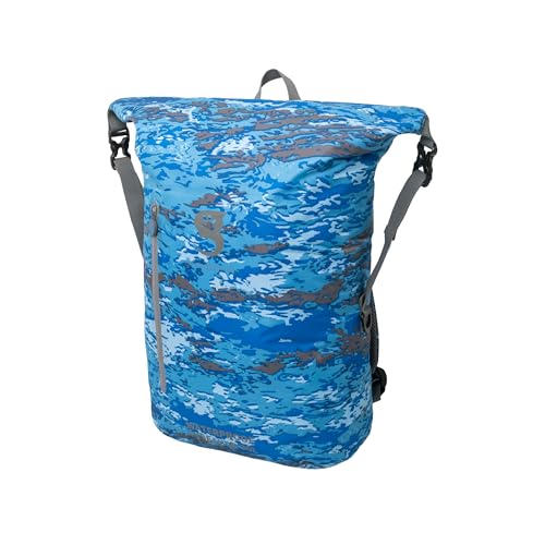 Image of geckobrands Lightweight 30L Waterproof Backpack - Lightweight Watertight Outdoor Bag Hiking Traveling Light Water Activities