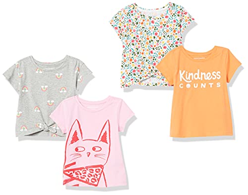 Image of Amazon Essentials Girls and Toddlers' Short Sleeve T-Shirt