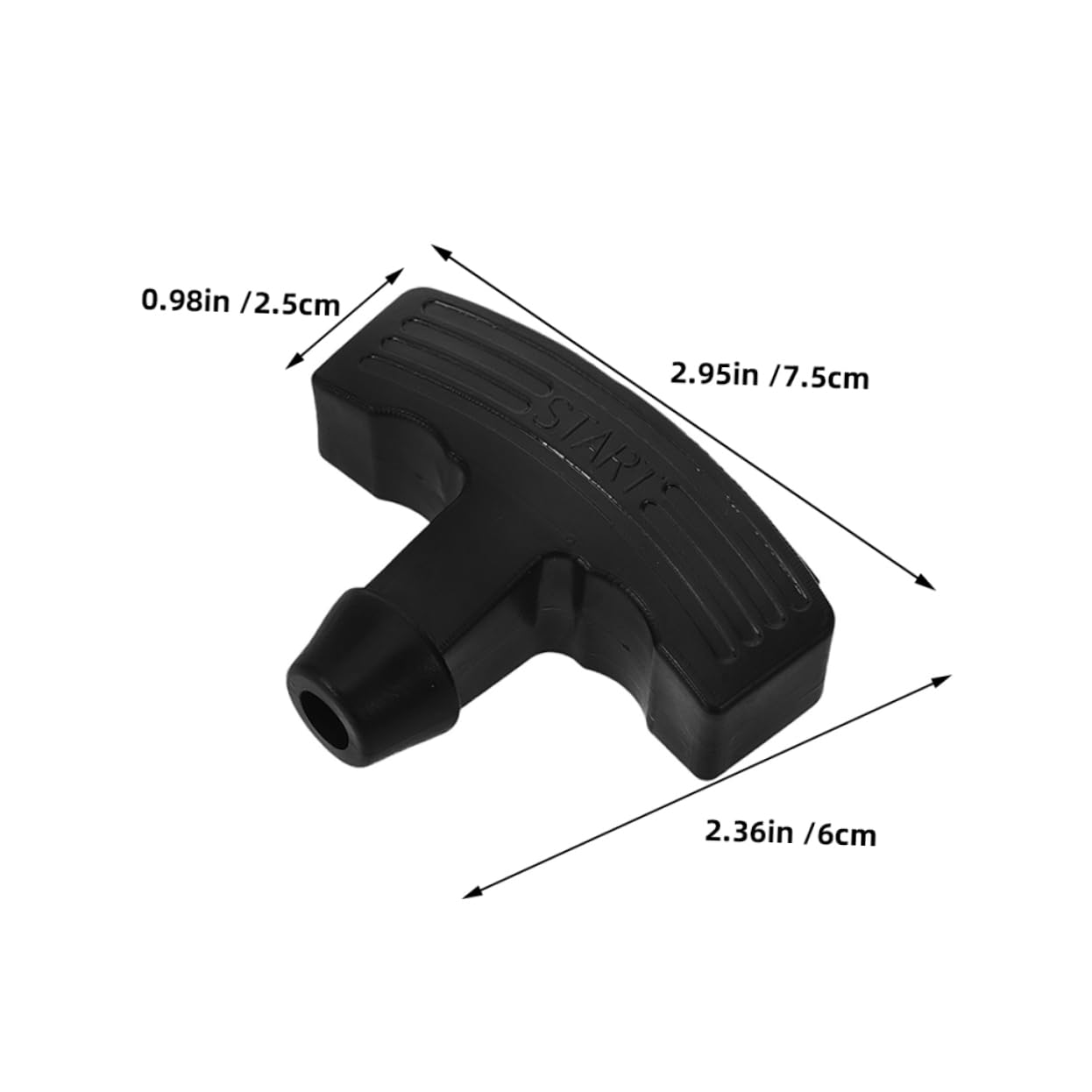 Mikikit 6pcs Lawnmower Pull Cord Handle Replacement Small Engine Handle Comfortable Grip