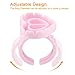 Eyelash Extension Supplies, 100PCS Volume Heart Glue Rings for Lashes Fan, Lash Glue Holder Ring Cups, Eyelash Glue Rings for Lash Extension Supplies, Blossom Ring Fanning Cups for Eyelashes Supplies
