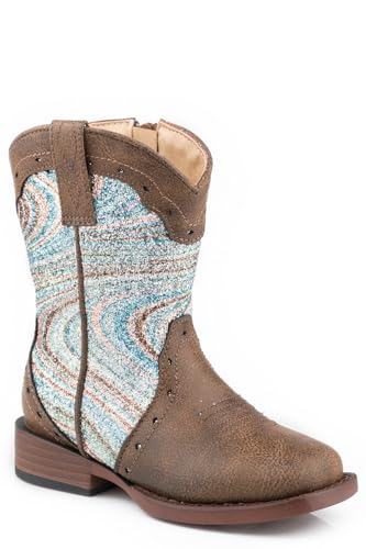 Roper Western Boots Girl Synthetic 5 Toddler Brown 09-017-1901-2564 BR